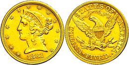 858 5 Dollars, Gold, 1881, Liberty Head, Philadelphia, Fb. 143, Wz. Rf., Ss+. - Other & Unclassified