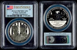 907 Dollar, 2013, P, 5 Star General Marshall Und Eisenhower, In Slab Der PCGS Mit Der Bewertung PR70DCAM, First Strike,  - Altri & Non Classificati