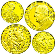 1004 20 Und 50 Euro, Gold, 2014, 450. Todesjahr Von Michelangelo, Insgesamt 19,25g Fein, Jeweils Mit Zertifikat In Ausga - Vatican