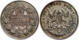 1010 Baden, Silbermedaille (13,97g, Durchmesser Ca. 33mm), O. J., Von M. M, Auf Die 25jährige Mitgliedschaft Bei Krieger - Other & Unclassified
