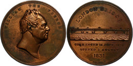 1042 Großbritannien, William IV., Kupfermedaille  (Durchmesser Ca. 51mm, 57,90g),1831,  Von F. Wyon, Auf Die Eröffnung D - Autres & Non Classés