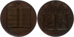 1061 Frankreich, Bronzemedaille (Dm. Ca. 51,50mm, Ca. 61,94g), 1859, Von Roquelay-Desaide, Zur Konfirmation. Av: Konfirm - Autres & Non Classés