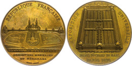 1076 Frankreich, Bronzemedaille (Dm. Ca. 51mm, Ca. 63,76g), 1878, Von A. Dubois. Av: Ansicht Des Palais Du Champs De Mar - Sonstige & Ohne Zuordnung