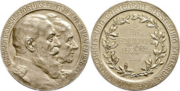 1112 Baden, Vergoldete Silbermedaille (62,91g, Durchmesser 51mm), 1906, Von R. Mayer, Zur Landwirtschafts- Und Gartenaus - Autres & Non Classés