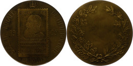 1143 Belgien, Bronzemedaille (Dm. Ca. 70,80mm, Ca. 140,38g), 1905, Signiert C.V.D. Av: Briefmarke, Darum Umschrift. Rev: - Sonstige & Ohne Zuordnung