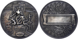 1150 Belgien, Brüssel, Versilberte Bronzemedaille (Dm. Ca. 63,50mm, Ca. 78,77g), 1906, Von Van De Kerckhove Und J. Fisch - Altri & Non Classificati