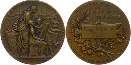 1158 Frankreich, Bronzemedaille (Dm. Ca. 50,70mm, Ca. 71g), 1908, Von L. Bottée. Av: Stehende Stadtgöttin Mit Zwei Kinde - Autres & Non Classés