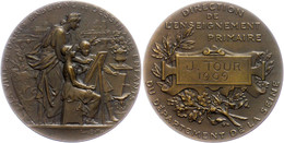 1162 Belgien, Bronzemedaille (Dm. Ca. 50,50mm, Ca. 72,98g) 1909, Von Bottée. Av: Stadtgöttin Mit Zwei Kindern Vor Stativ - Autres & Non Classés