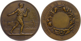 1167 Frankreich, Bronzemedaille (Dm. Ca. 41,50mm, Ca. 43,30g), O.J., Von J. Lagrange. Av: Säender Bauer Nach Rechts. Rev - Autres & Non Classés