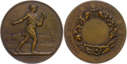 1167 Frankreich, Bronzemedaille (Dm. Ca. 41,50mm, Ca. 43,30g), O.J., Von J. Lagrange. Av: Säender Bauer Nach Rechts. Rev - Sonstige & Ohne Zuordnung