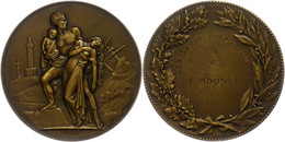 1172 Frankreich, Bronzemedaille (Dm. Ca. 50,00mm, Ca. 60,38g), O.J., Von Oudiné Und H. Dubois. Av: Rettende Männliche Ge - Autres & Non Classés