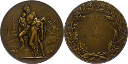 1172 Frankreich, Bronzemedaille (Dm. Ca. 50,00mm, Ca. 60,38g), O.J., Von Oudiné Und H. Dubois. Av: Rettende Männliche Ge - Altri & Non Classificati