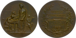 1175 Frankreich, Bronzemedaille (Dm. Ca. 51mm, Ca. 61,14g), 1910, F. Rasumny. Av: Stehende Weibliche Gestalt Mit Mauerkr - Autres & Non Classés