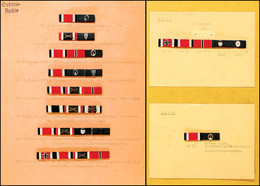 1367 Sammlung Von 29x Bandspangen In Der Ausführung Nach Dem Ordensgesetz Von 1957. Auf Karton Sortiert Und Eingeteilt,  - Sonstige & Ohne Zuordnung