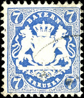 1518 7 Kreuzer Dunkelultramarin, Gestempelt Tadellos, Gepr.  Brettl BPP, Mi. 340,-, Katalog: 34 O - Sonstige & Ohne Zuordnung