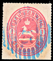 1654 "45" (blau) - VORSFELDE, Klar Auf 1 Sgr. Letzte Ausgabe, Unten Scherentrennung, Katalog: 18 O - Braunschweig