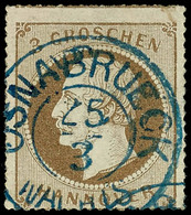 1708 3 Gr Braun Durchstochen, Tadellos Gestempelt Kabinett, Mi. 100,--, Katalog: 25y O - Hanover