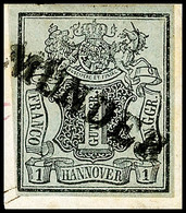 1735 "MÜNDEN" - L1 In Schwarz, Klar Und Vollständig Auf Briefstück Mit Tadelloser 1 Ggr., Fotobefund Berger BPP "einwand - Hanover