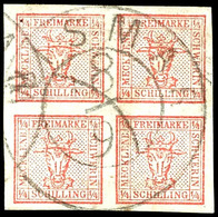 1841 4/4 S Tadellos Gestempelt Und Allseits Breitrandig, Mi. 160,--, Katalog: 1 O - Mecklenburg-Schwerin