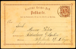 1868 "BERLIN P.E.29. 17/6. 73" - K1, KBHW 540 (40 Punkte), Auf GS-Postkarte 1/2 Gr. Nach Schöneberg, Kleine Spuren, Kata - Other & Unclassified