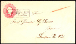 1871 "BERLIN STADTPOST-EXP.XIV 1/1" - Ra3, KBHW 151, Klar Auf GS-Umschlag 1 Sgr. Als Neujahrs-Ortsbrief, Katalog: U17A B - Autres & Non Classés