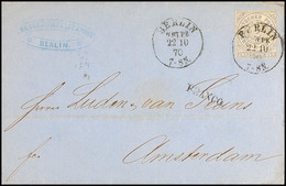 1889 "BERLIN H.ST.P.E. 22 10 70" - K1 Im Deformierten Zustand, KBHW 45 B (100 Punkte), Nebst L1 "FRANCO" Auf Auslandsbri - Other & Unclassified