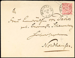 1896 "BERLIN P.E. No 8 29 11 70" - K1, KBHW Nr. 316, Klar Auf NDP-Ganzsache 1 Gr. Im Großen Format Nach Nordhausen, Kata - Sonstige & Ohne Zuordnung