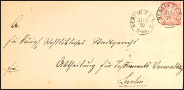 1920 "BERLIN POST-EXP. No 2 31/3 70" - K1, KBHW 218 C (60 Punkte), Klar Auf Ortsbrief 1 Gr., Katalog: 16 BF - Other & Unclassified