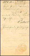 2084 "BARBY 25 9 (1858)" - Ra2, Postinsinuationsdokument Nach Calbe, Innen Krone/Posthornstempel  BF - Autres & Non Classés