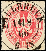 2121 "FAULBRÜCK 14/8 66" - K2, OPD Breslau, Herrlich Zentrisch Klar Und Gerade Auf Luxusstück 1 Sgr. Wappen, Katalog: 16 - Autres & Non Classés
