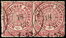 2224 "ANGERBURG 18 2 68" - K2, OPD Potsdam, Zwei Zentrische Abschläge Auf Waager. Paar NDP 1 Gr., Katalog: NDP4(2) O - Sonstige & Ohne Zuordnung