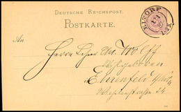2262 "EITORF 1/1 87" - K2, OPD Köln, Klar Auf GS-Postkarte DR 5 Pfg Nach Ehrenfeld, Katalog: DR P12 BF - Sonstige & Ohne Zuordnung