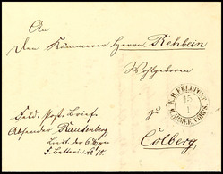 2381 1851, Feldpostbrief Mit In Cottbus Geschriebenem Briefinhalt Und K2 "K. Pr. FELDPOST II. ARMEE CORPS 15/1" Nach Col - Autres & Non Classés