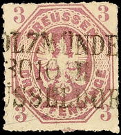 2386 "HOLZMÜNDEN 30 10 II BERLIN" - L3, Zentrisch Und Gerade Auf 3 Pfg Wappen, Punkthelles Stellchen, Katalog: 19a O - Autres & Non Classés