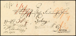 2519 "CASSEL 24 JUNI 1838" - L2, Feuser 570-5, Auf Austaxiertem Postvorschuß-Brief (Nachnahme) Nach Düren  BF - Other & Unclassified