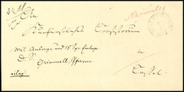 2551 "WOLFHAGEN 24 3 1845" - K1, Feuser 3976-3, Nebst Handschriftlichem Leitvermerk "Naumburg" In Roter Tinte Auf 2 1/2  - Altri & Non Classificati