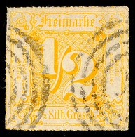 2622 1/2 Sgr. Gelborange Gestempelt Mängel, Mi. 150.-, Katalog: 47 O - Other & Unclassified