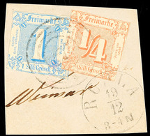 2764 "242" Zart Nebst K1 "RUHLA 19/12" Auf Briefstück Mit Angegebener, Angeschnittener Farbfrankatur, Katalog: 13,15 BS - Other & Unclassified