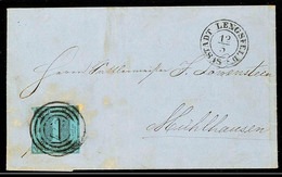 2765 "244" Nebst K2 "STADT LENGSFELD 12/5 1858" Auf Postvereinsbrief über Eisenach Und Gotha Nach Mühlhausen, Kleine Spu - Other & Unclassified