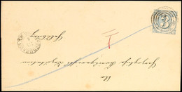 2770 "256" Nebst K2 "HILDBURGHAUSEN 25 4 1861" Auf Postbezirksbrief 3 Kr. Nach Heldburg, Marke Dreiseitig Vollrandig Und - Other & Unclassified