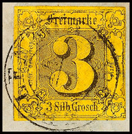 2957 "ZEULENRODA" - K2, Lesbar Auf Briefstück Mit Meist Voll- Bis Breitrandiger 3 Sgr., Katalog: 6a BS - Altri & Non Classificati