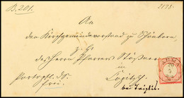 2961 "AUMA 20/7 (1872)" - K1, Auf Portopflichtiger Dienstsache über Triptis Nach Loitsch(?), Katalog: DR4 BF - Sonstige & Ohne Zuordnung