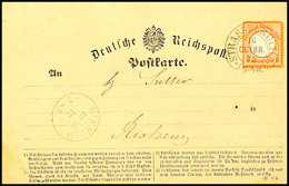 3429 "STRASSBURG I. ELS. . . 10 OCTBR 72" - Klar Auf Brief Mit 1/2 Groschen Orange, Kleiner Schild Als Portogerechte Ein - Altri & Non Classificati