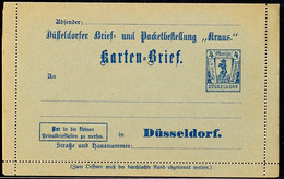 3439 DÜSSELDORF KRAUS, GS-Kartenbrief 4 Pfg, Ungebrauchte Qualität, Katalog: K2 BF - Other & Unclassified