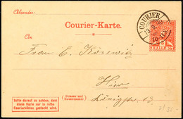 3442 HALLE A.S. COURIER, GS-Postkarte 3 Pfg, Bedarfsgebraucht Mit Stempel "COURIER 13.9.99", Katalog: P15 BF - Autres & Non Classés