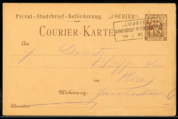 3450 MAGDEBURG COURIER, GS-Postkarte 2 Pfg, Bedarfsgebraucht Mit Stempel "COURIER STADTBRIEF-BEFÖRDERUNG 28.2.87", Katal - Autres & Non Classés