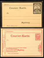 3452 MAGDEBURG COURIER, Ungebrauchte GS-Postkarte 2 1/2 Pfg, "Trauerkarte Zum Tode Kaiser Friedrich III." Und Ungebrauch - Autres & Non Classés