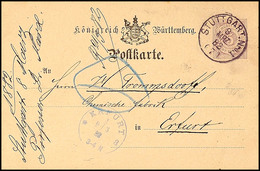 3465 "ERFURT 1 A 9/3 82", Violettblauer K1 Mit Kugelstern (Mi. Hdb. III/23/8 EAS), _hnlich Klaucke - Stempel, Klar Als A - Altri & Non Classificati