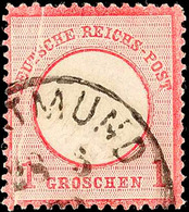 3509 1 Gr. Rosa Mit Natürlicher Senkr. Papierfalte, Gestempelt "DORTMUND 18.3.72", Selten, Tadellos, Fotobefund Sommer B - Autres & Non Classés