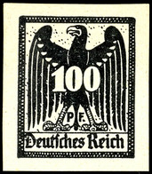 4292 1920 (ca.), Entwurf Für Eine Freimarkenausgabe, 100 Pfg Adler Mit Wertziffer Mit Rahmen Schwarz, Ungezähnt, Tadello - Other & Unclassified